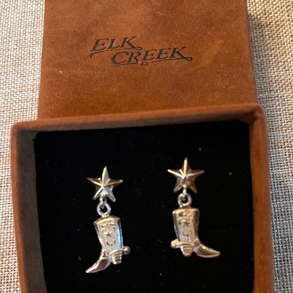 Vintage Elk Creek sterling silver earrings - Picture 2 of 3